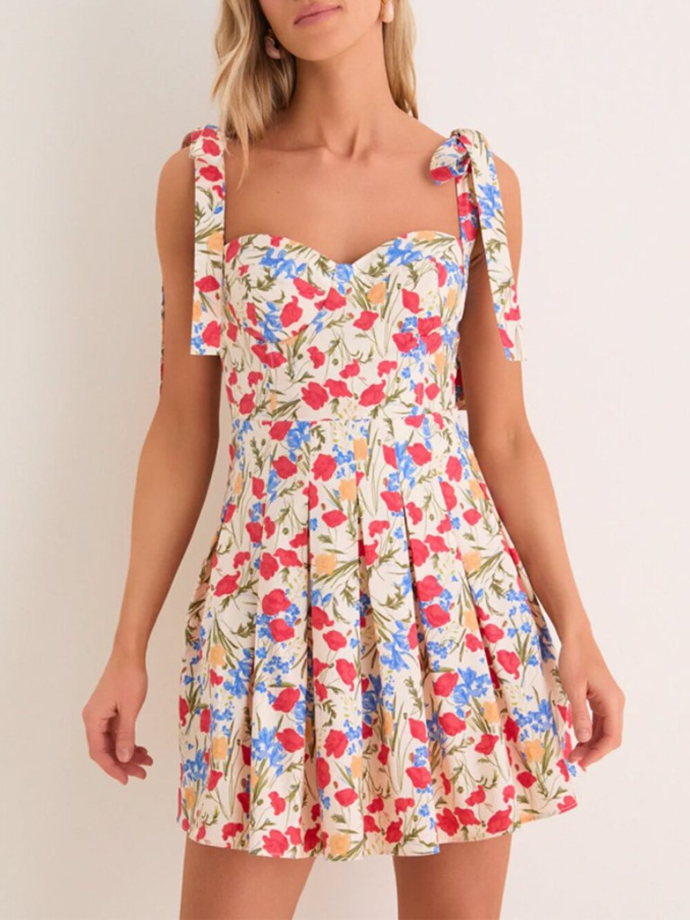 Hyacinth House Poppy Fields Floral Jenna Mini Dress Size XS